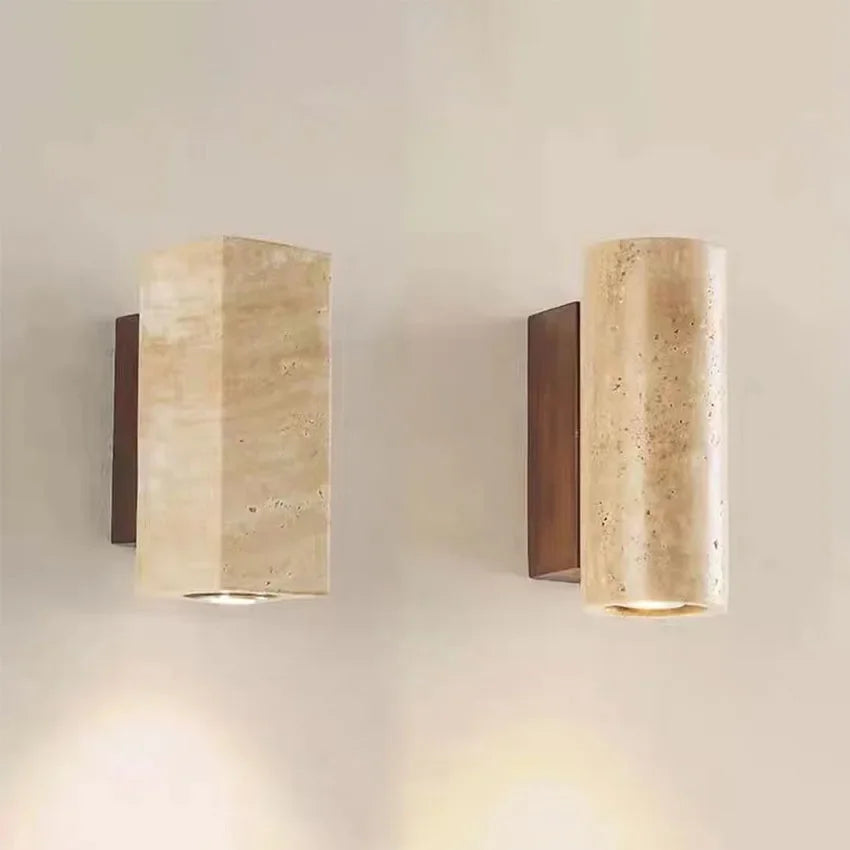 Travertine Wabi Sabi Wall Lamp