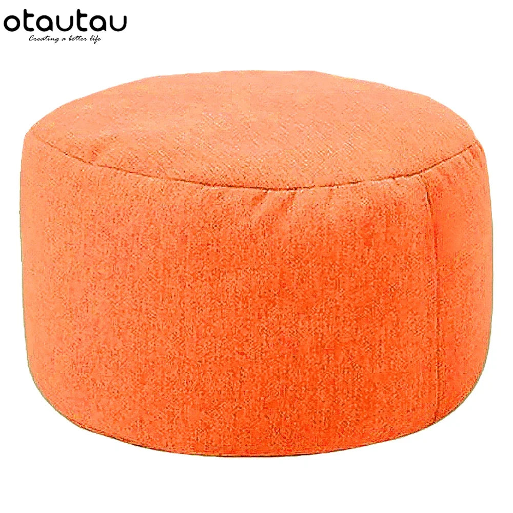 Linen Bean Bag Pouf
