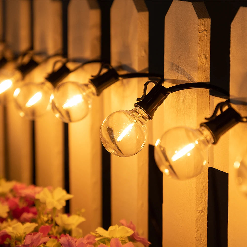 Solar G40 Globe String Lights