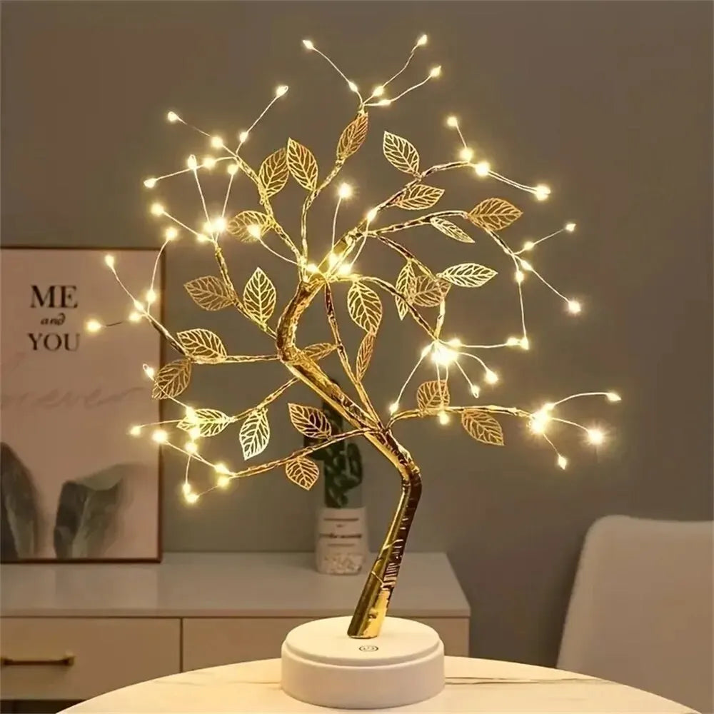 LED Rose Leaf Tree Lamp