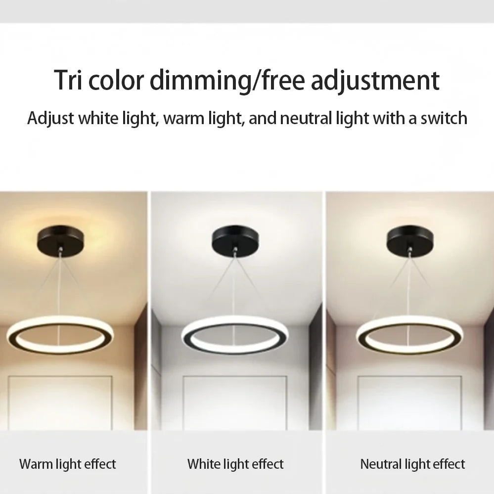 Three Colour LED Ceiling Chandelier