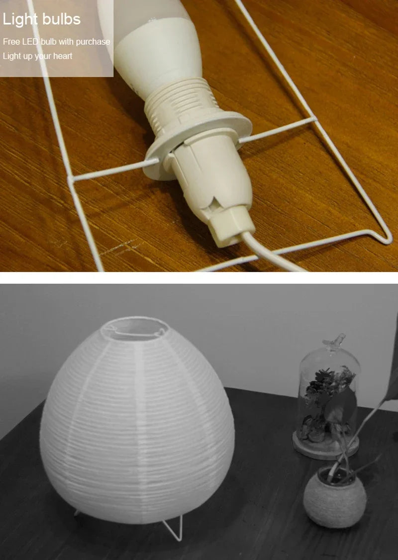 Japanese Rice Paper Lantern Lamp
