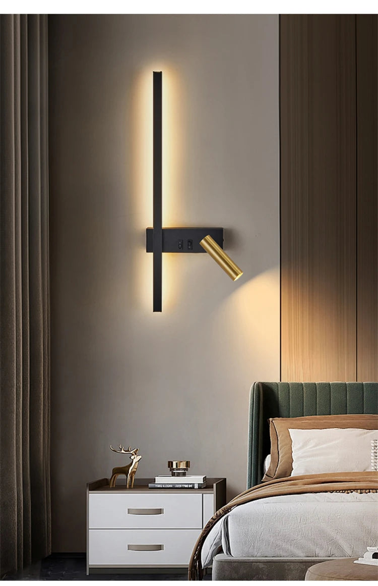 Wall lamp Nordic modern creative led simple living room sofa background