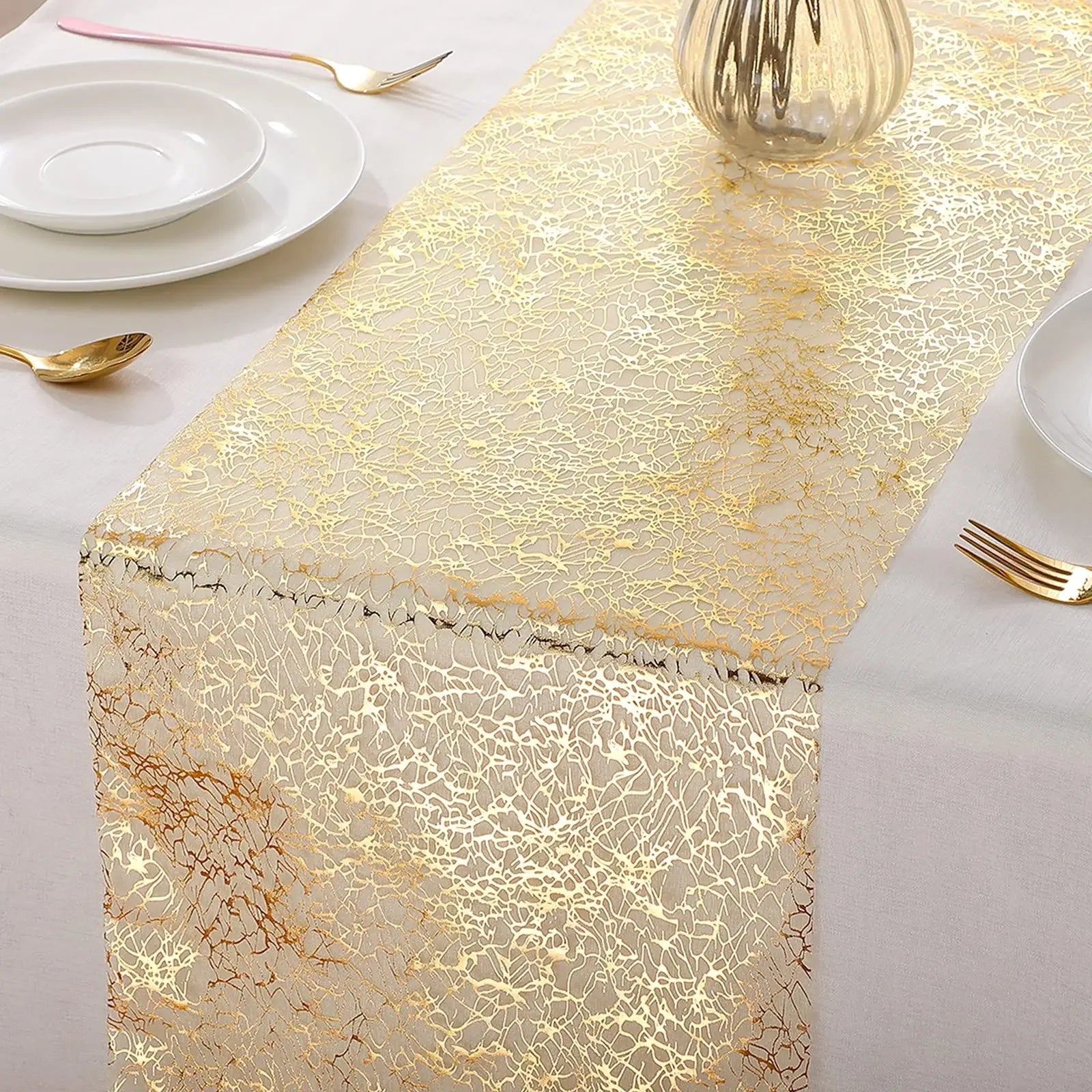 Metallic Gold Table Runner