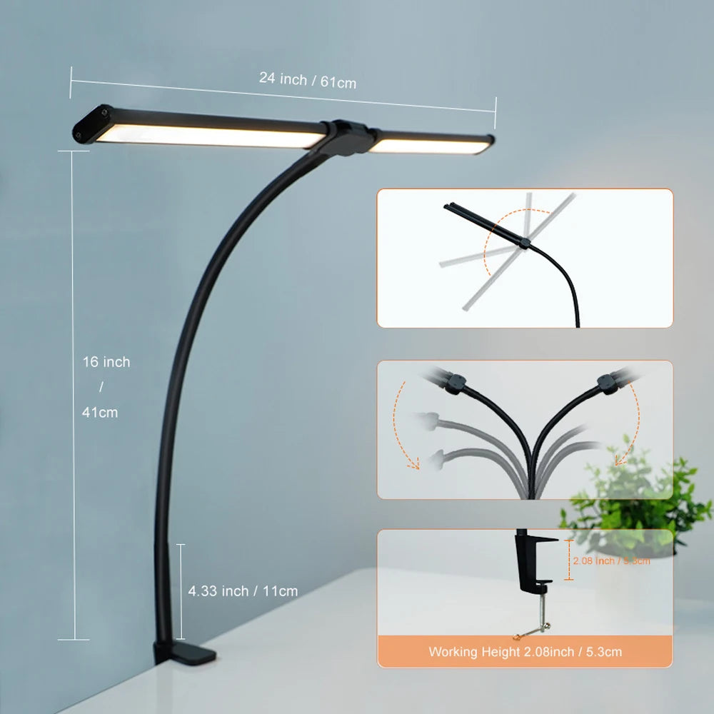 Eye-Care Metal Clip Lamp