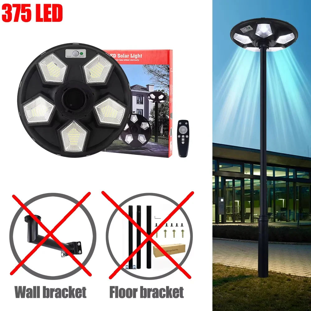 Solar Lamp Post Light with 78" Tall Pole, Removable, Dusk to Dawn