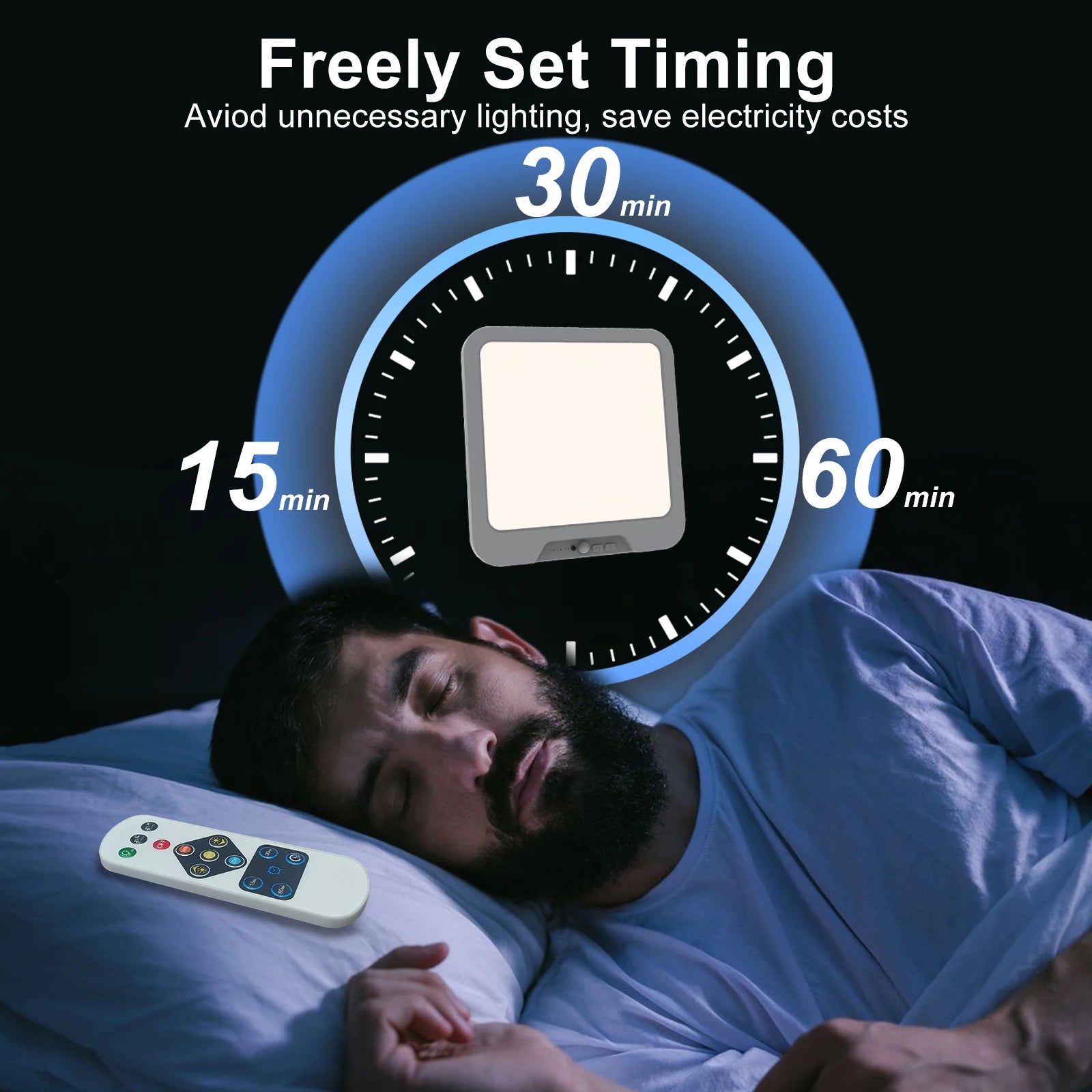 Rechargeable Sensor Ceiling Light with Timer