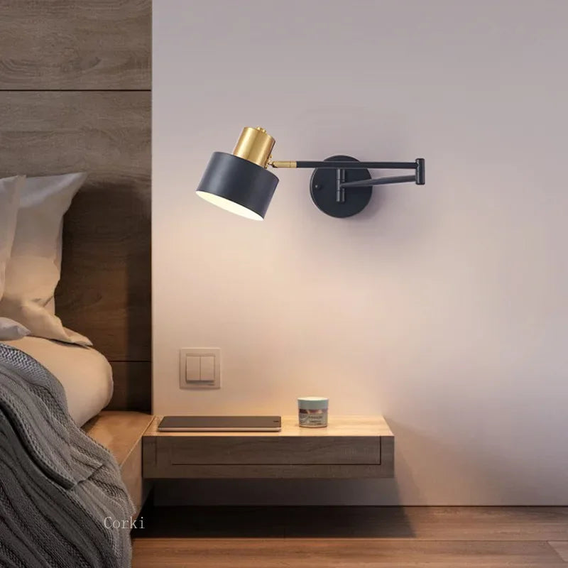 Long Arm Adjustable Wall Sconce