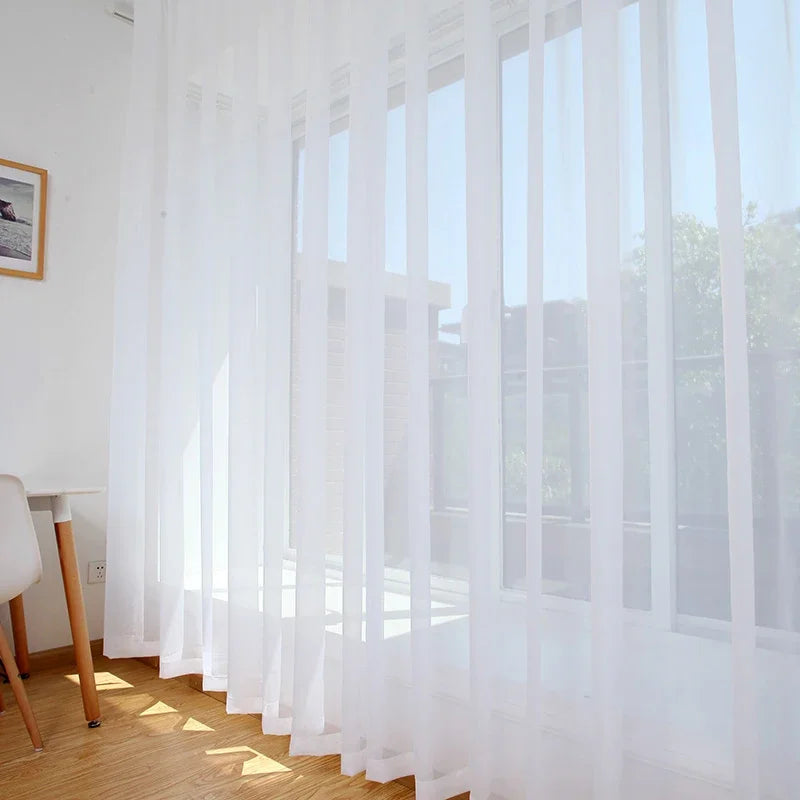 Custom Size French Chenille Cream White Velvet Curtain Modern Simple