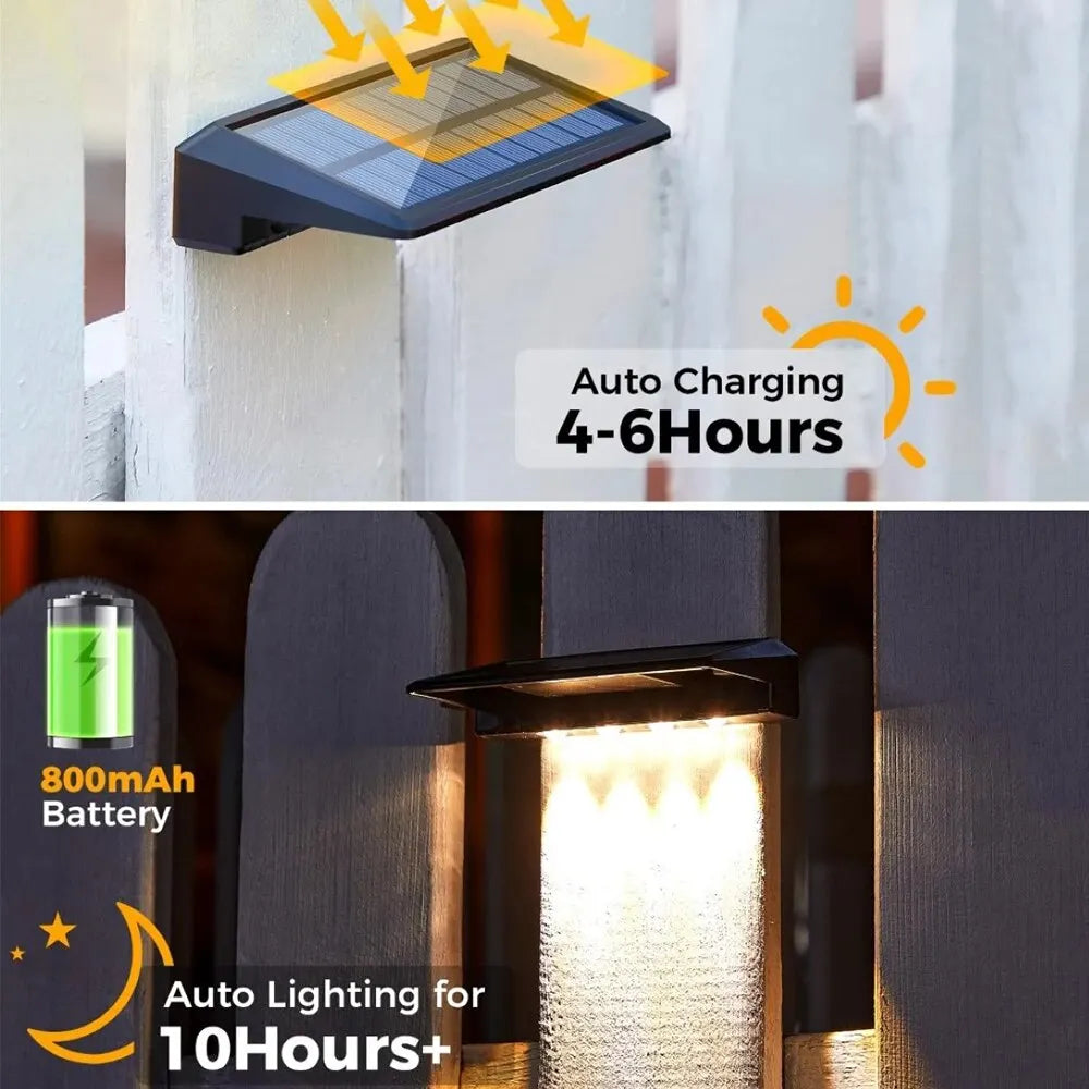 Solar Fence and Deck Lights 2 Pack