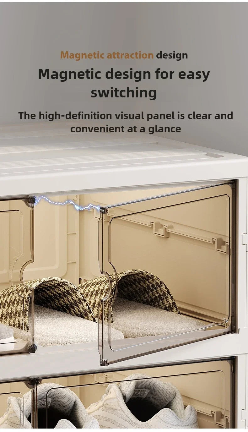 Foldable Transparent Shoe Storage Box