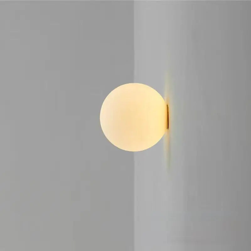 Glass Globe Wall Lamp