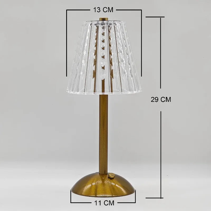 Luxury Diamond Crystal Bedside Table Lamp