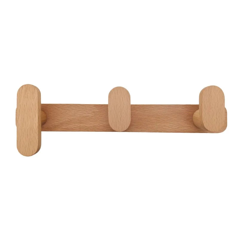 Nordic Solid Wood Adhesive Wall Hook