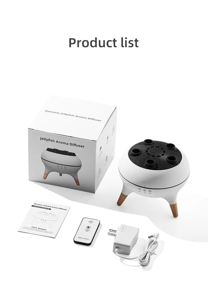 Dynamic Jellyfish Air Humidifier 250ml Essential Oil Diffuser Remote