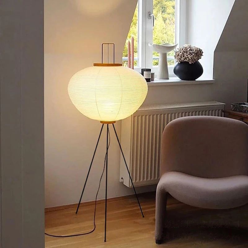 Japanese Xuan Paper Floor Lamp