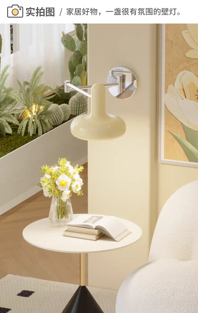 Nordic Modern Retractable Rotatable Swinging Retractable Wall Lamp