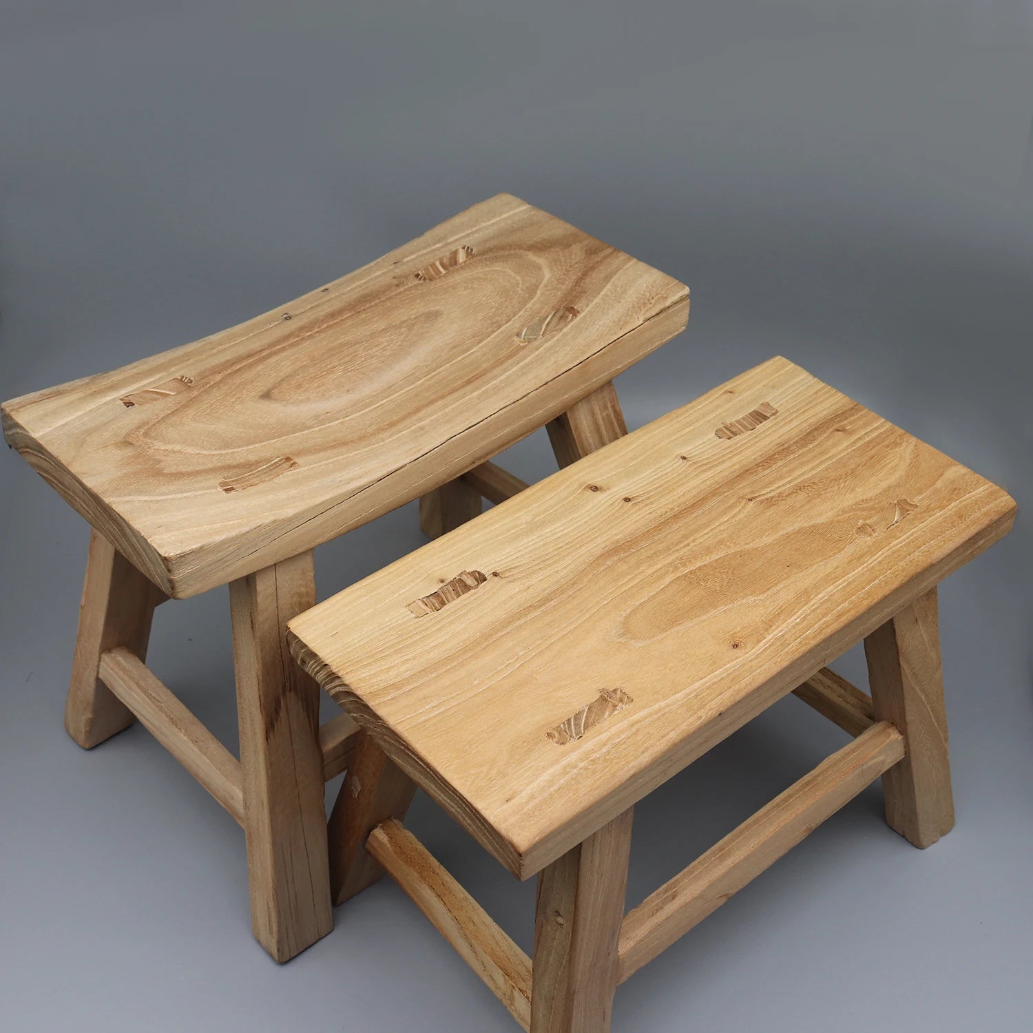 Mortise and Tenon Solid Wood Stool