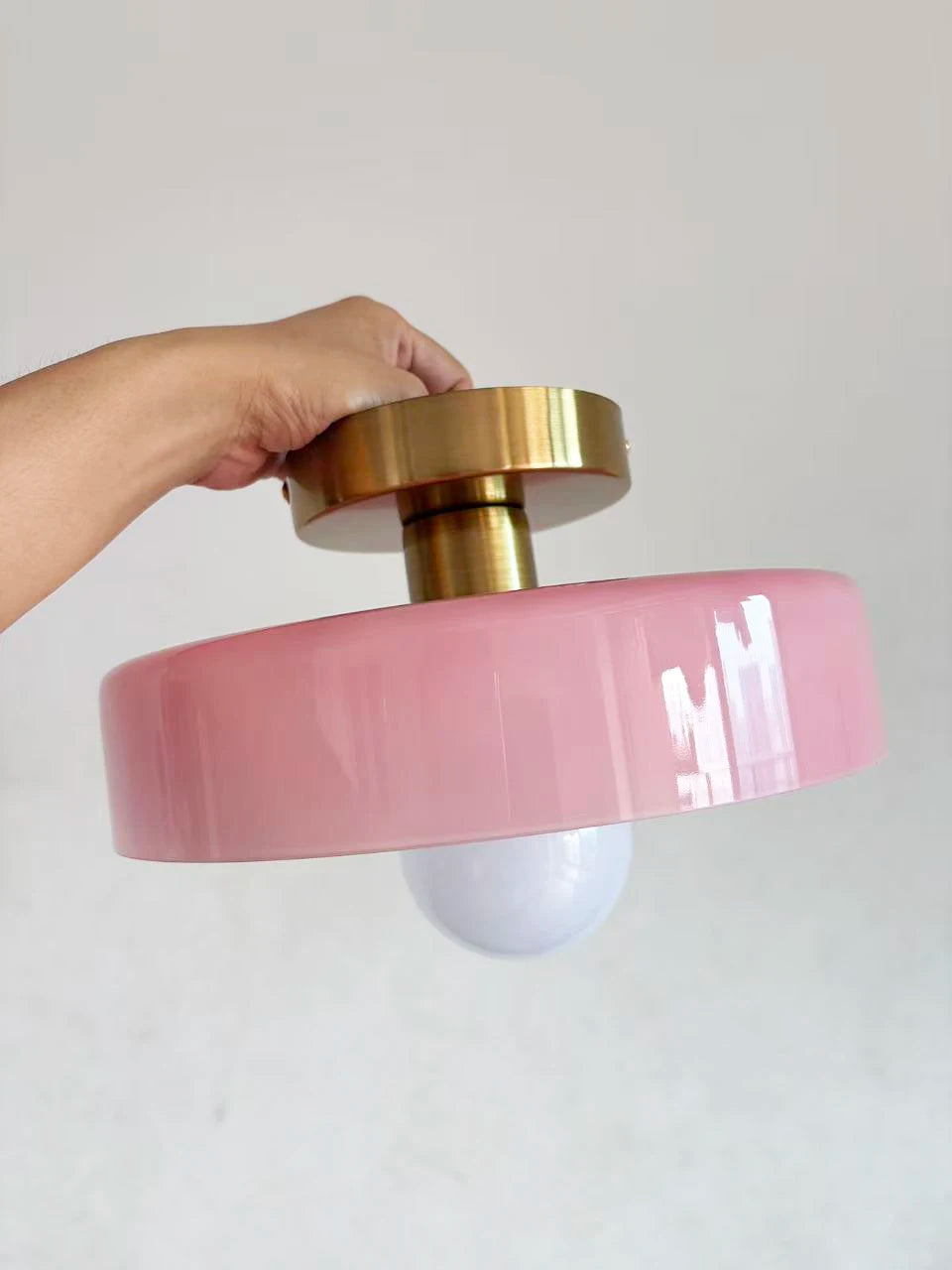 Nordic Vintage Glass Globe Ceiling Light