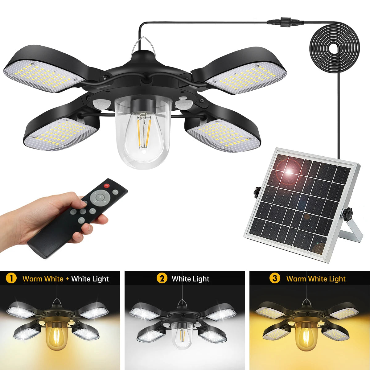 192led Solar Powered Barn Light Solar Shed Light