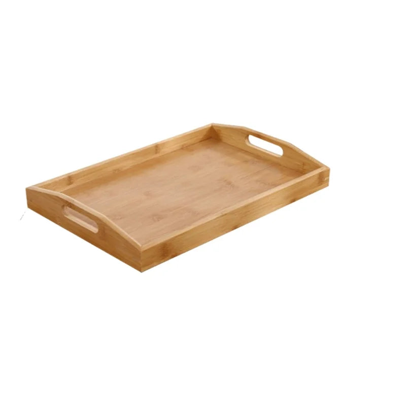 Bamboo Serving Tray With Handles
