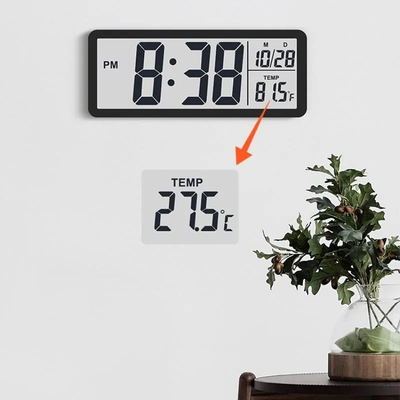 Digital LCD Desk and Wall Clock