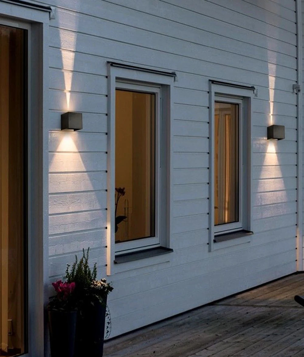 Modern Square Outdoor Wall Lamp