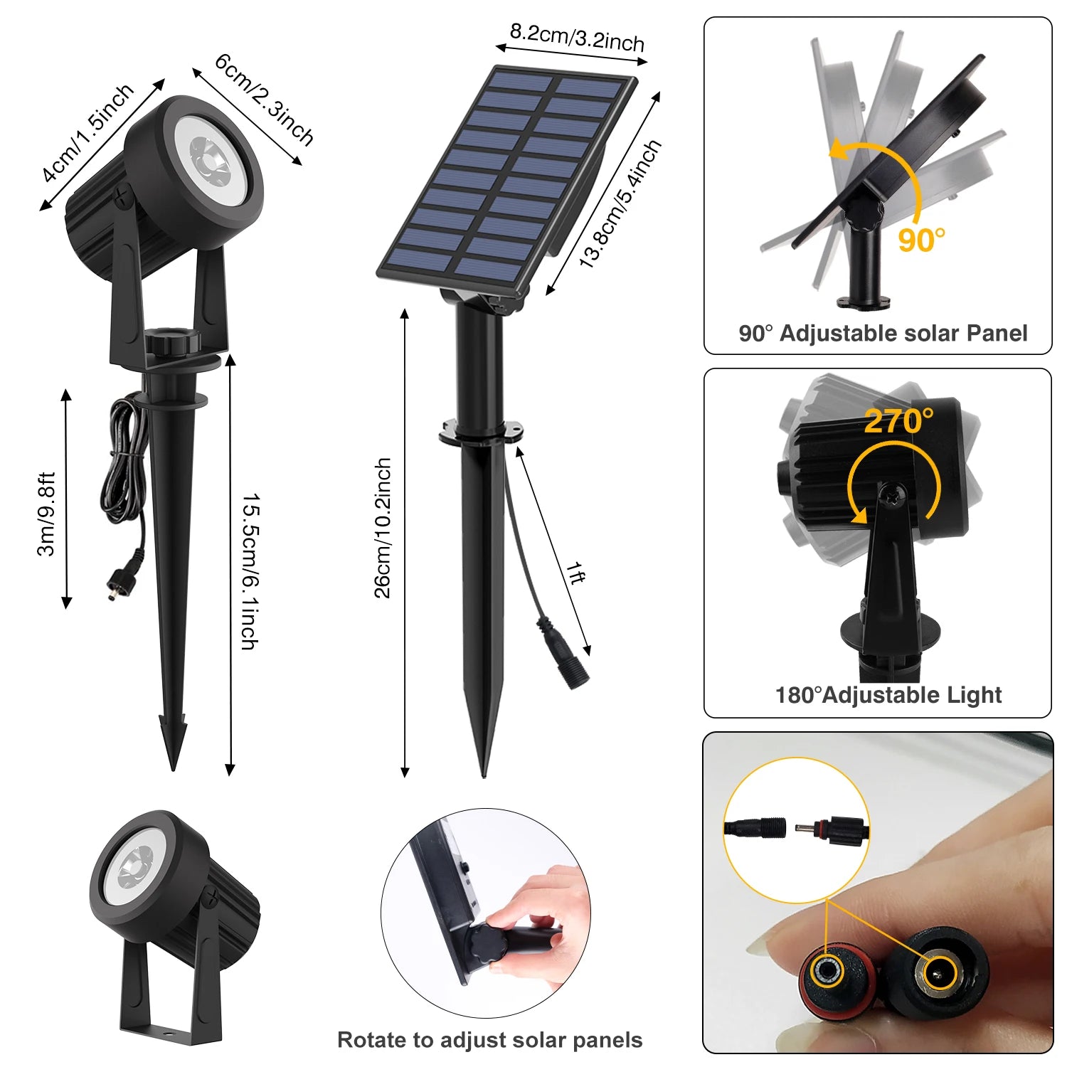 Solar Garden Tree Spotlight