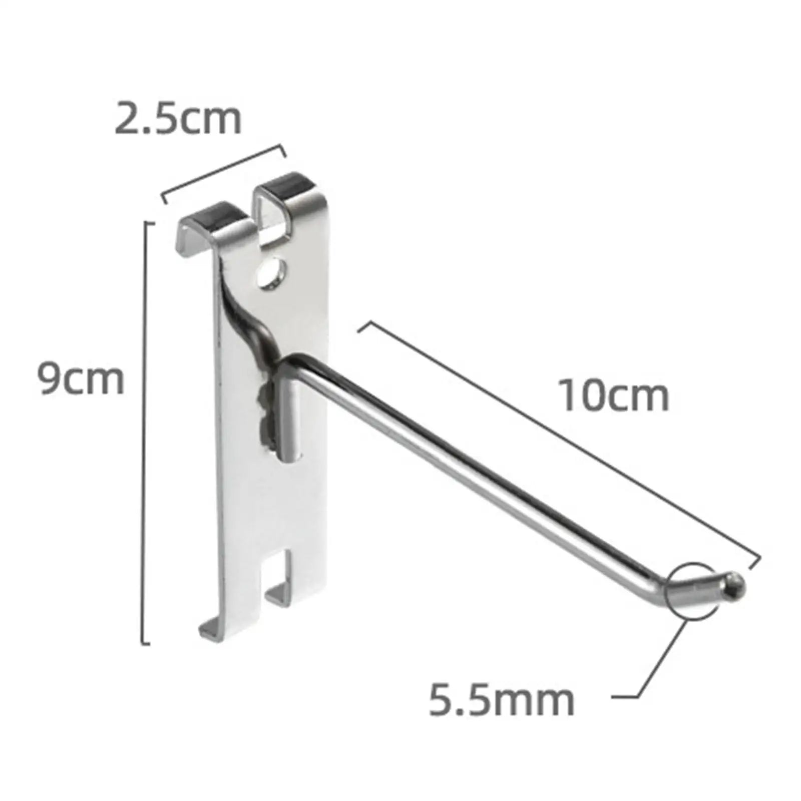 Metal Grid Wall Display Hooks Set of 5