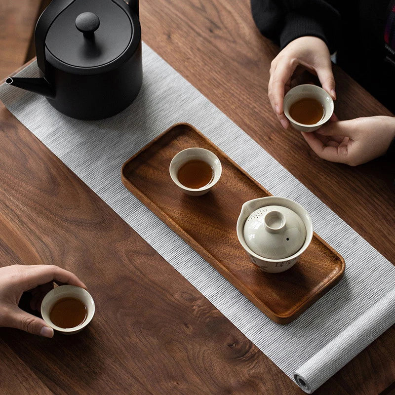 Wooden Serving Trays Oval Wood Tray Platters for Serving