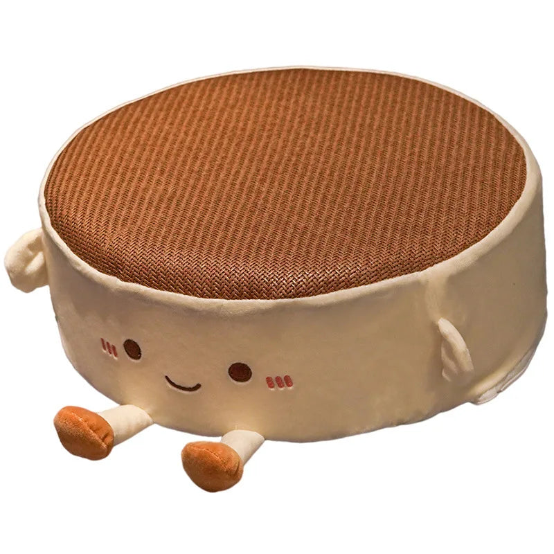 Cartoon Cute Seat Cushion Office Chair Cushion Family Bedroom Window Tatami Floor Cushion Round Thickened Soft Child Car Mat