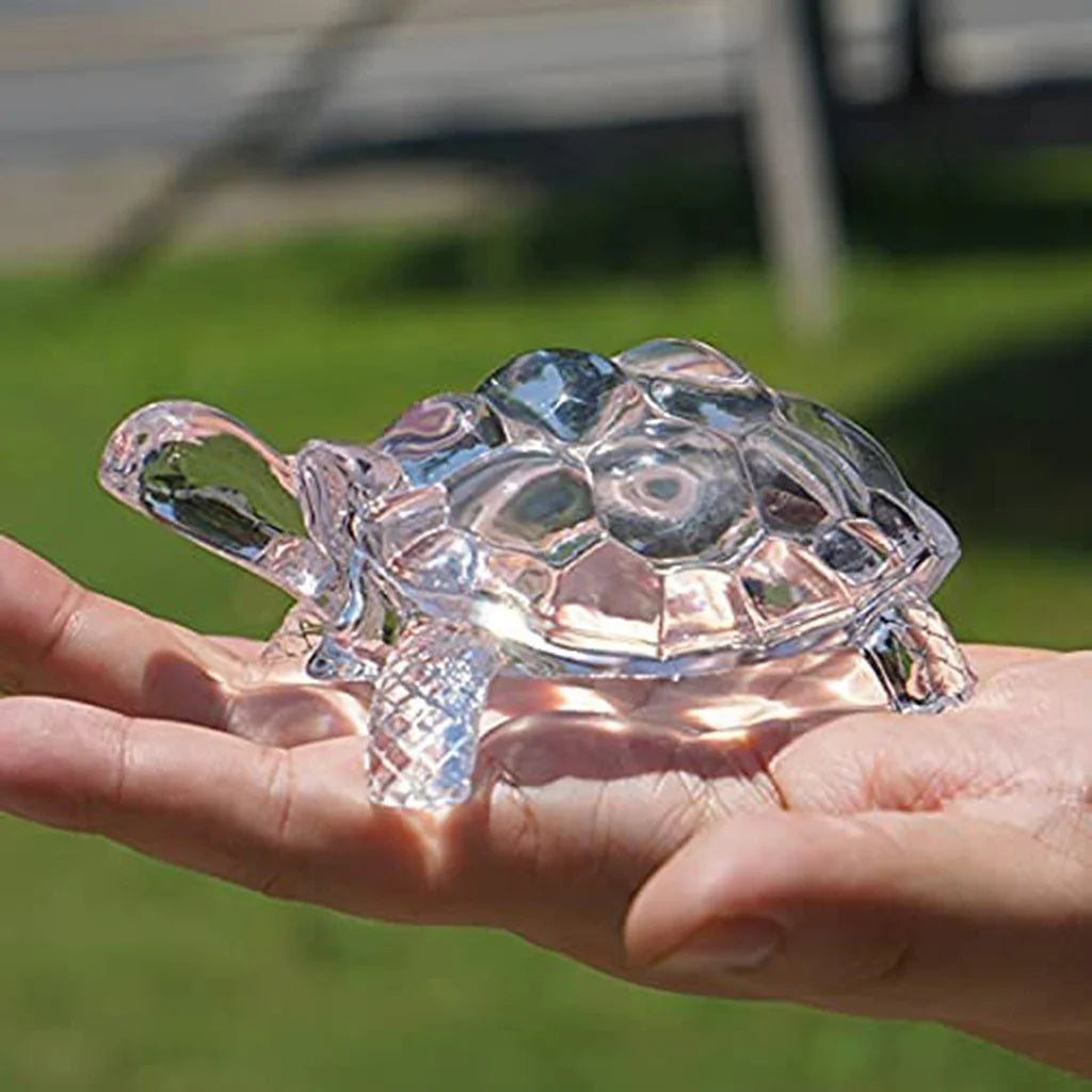 A Crystal Turtle Ornament, Mini Turtle Statue, Lucky Ornament