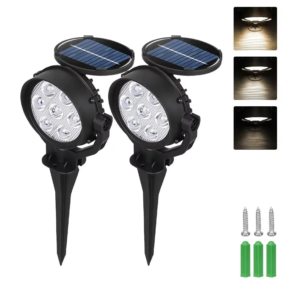 Adjustable Solar Landscape Spotlight