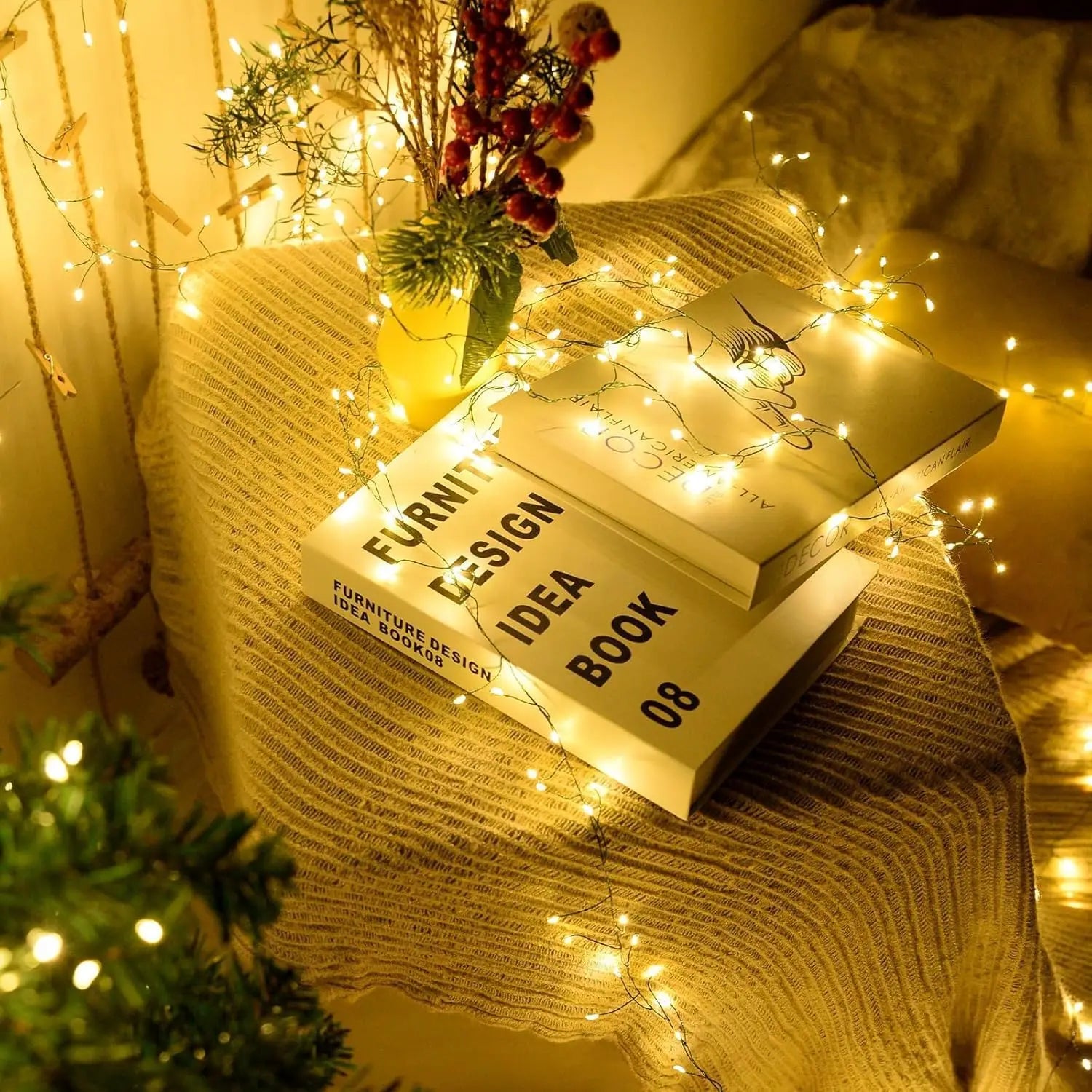 Cluster Firecracker Fairy String Lights