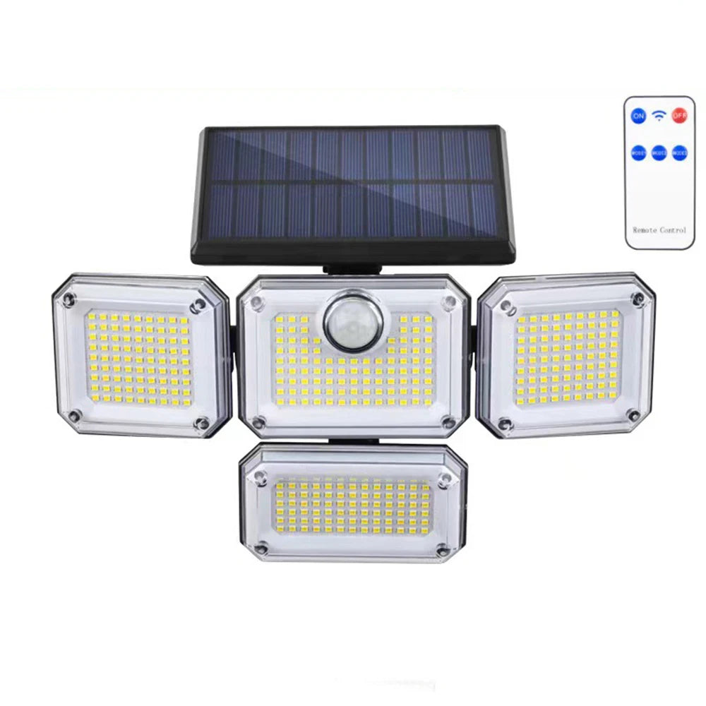 4 Head Solar Motion Sensor Light
