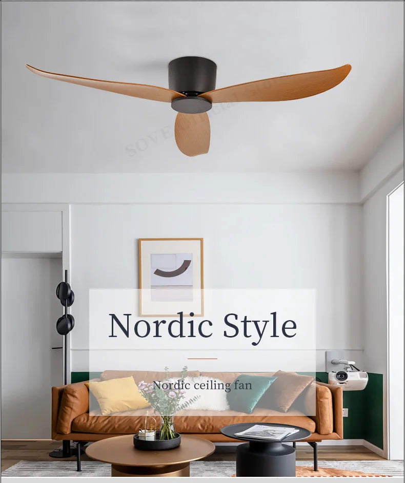 Low Profile White Ceiling Fan