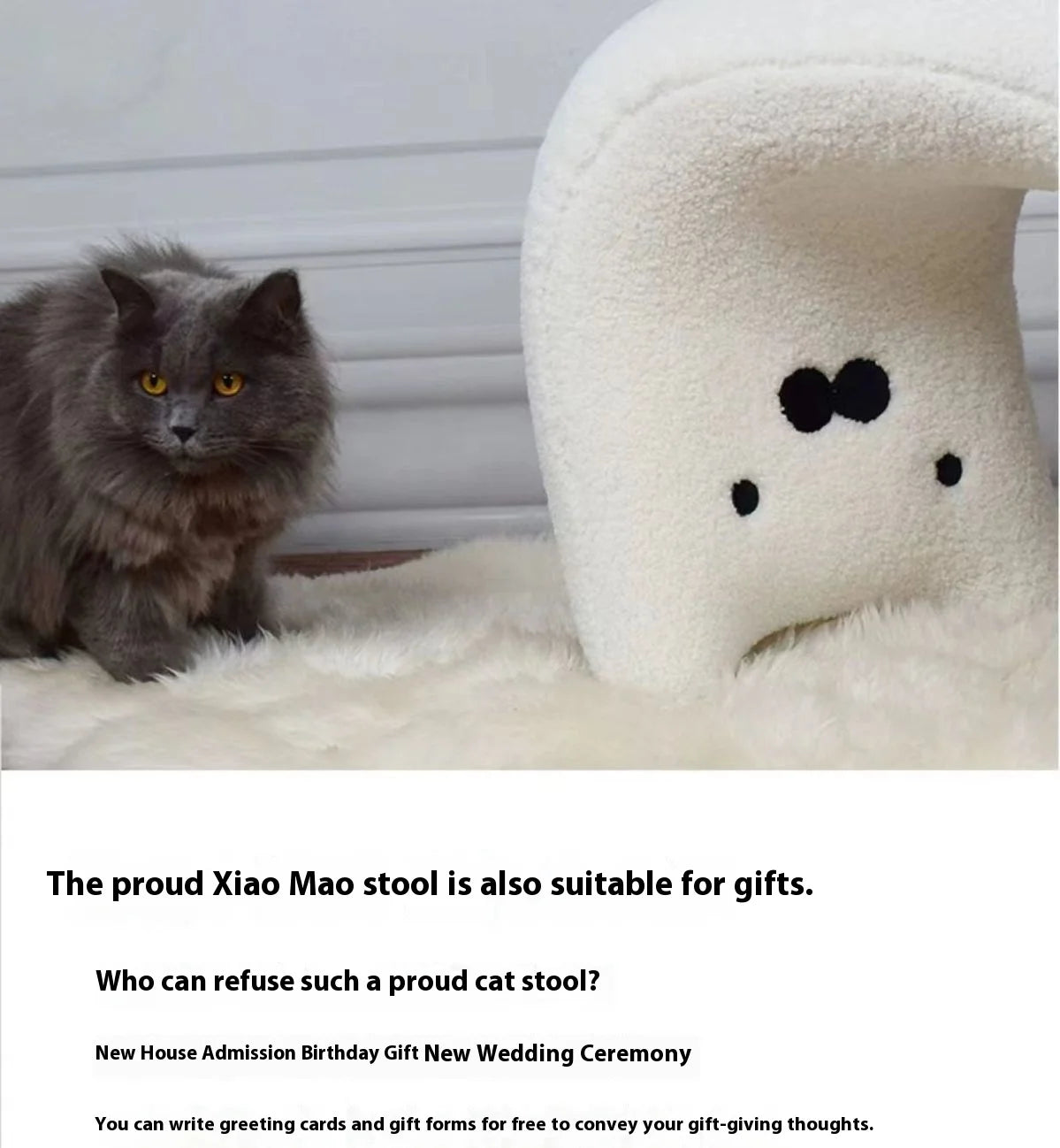 Plush Armless Dressing Chair