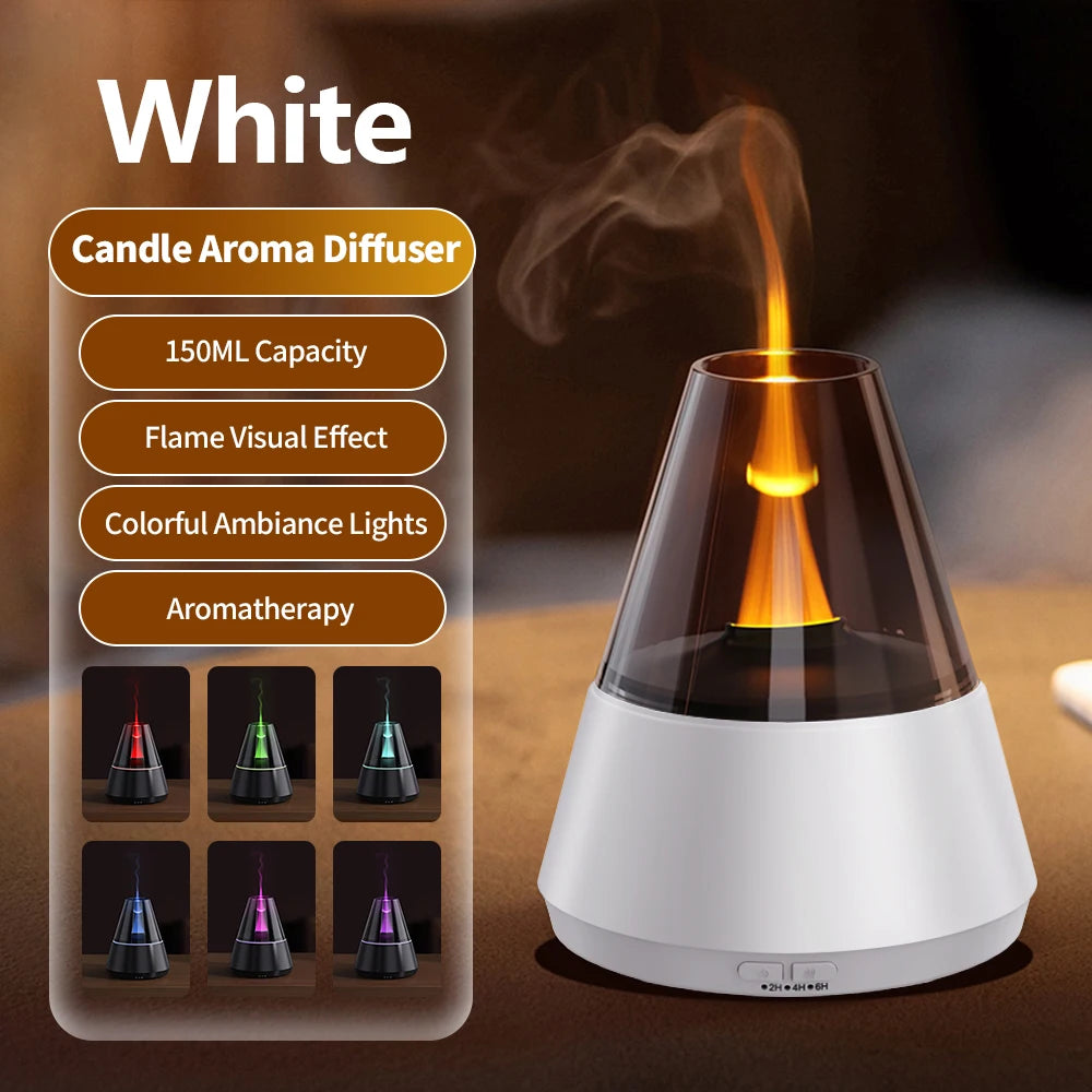 New Air Humidifier Home Colorful Lamp Usb Charge Essential Oil Spray
