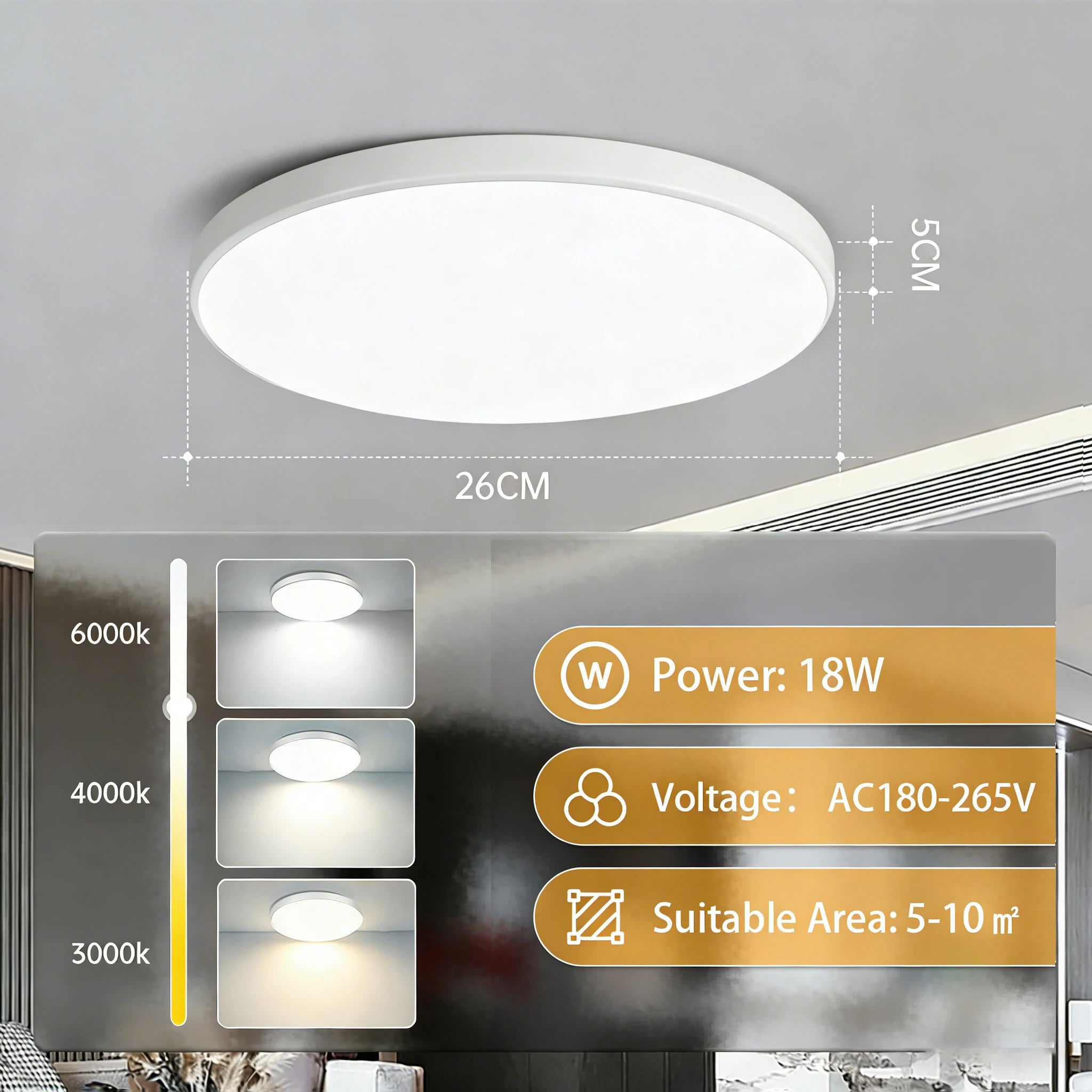 Slim Panel Modern Ceiling Chandelier