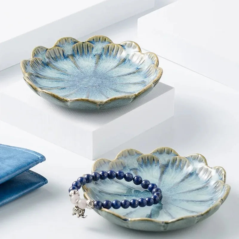Ceramic Lotus Jewelry Dish