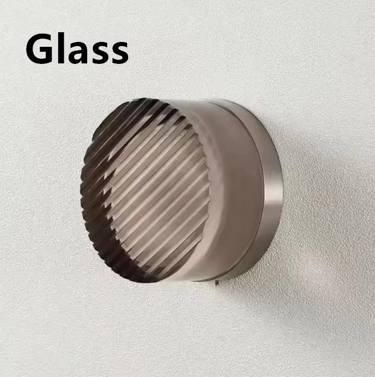 Modern Glass Round Wall Sconce