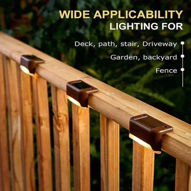 1/4/8/12/pcs Solar LED Lights Outdoor Garden Light Deck Lamp Solar