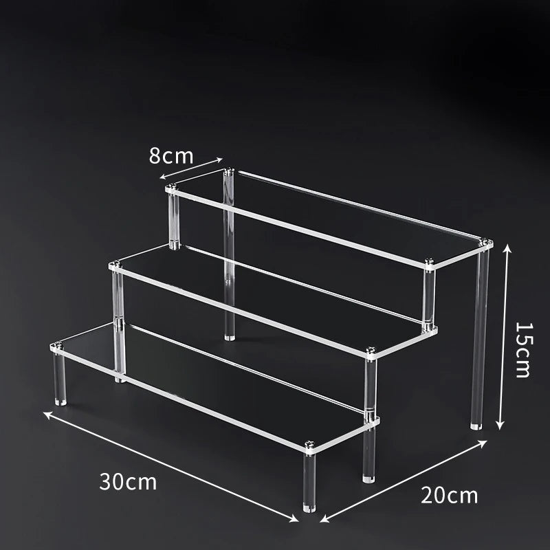 Tiered Acrylic Display Riser Shelf