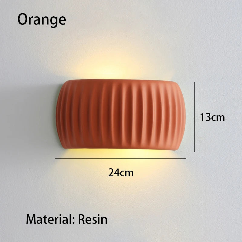 French Resin Bedside Wall Lamp