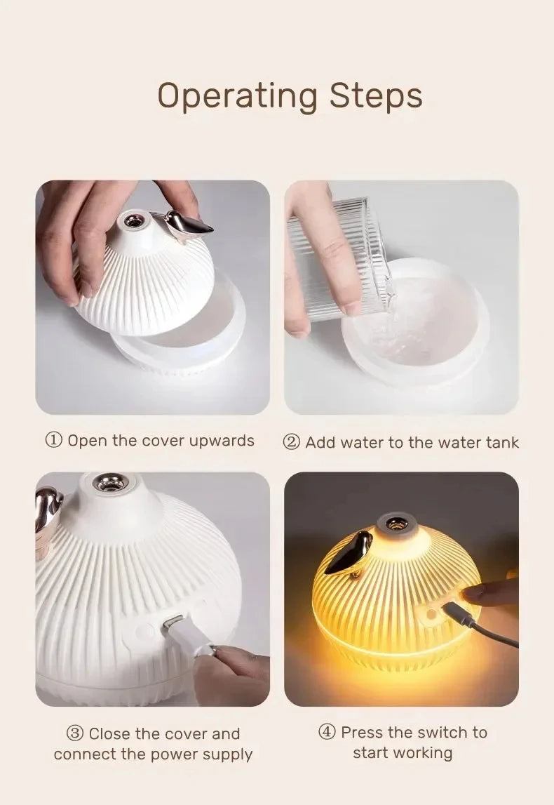 Humidifier Scented Creative Onion Shape Can Do Night Light Quiet Sleep