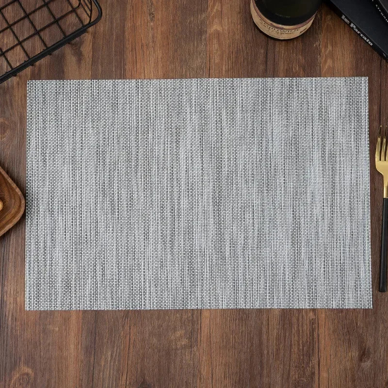 Washable Vinyl Woven Placemat Set