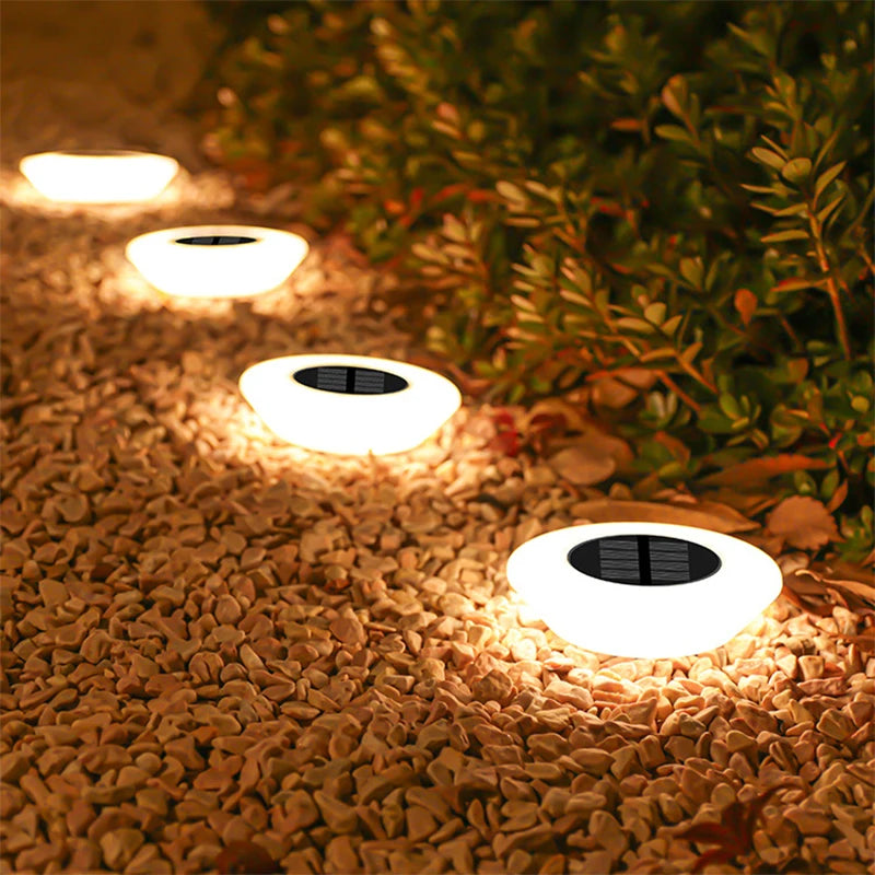 Solar Disk Pathway Lights