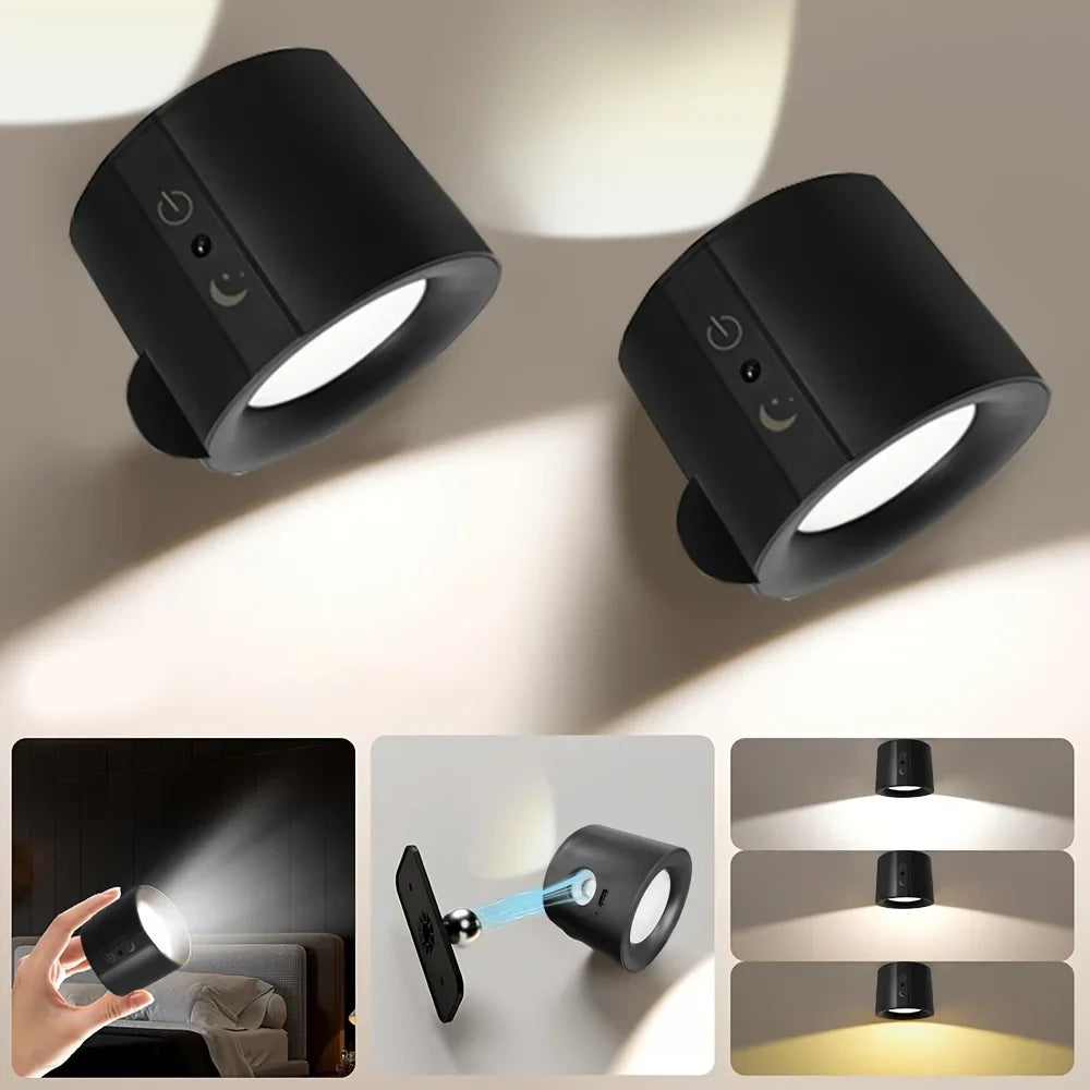 Magnetic Double Head Rechargeable Spotlight