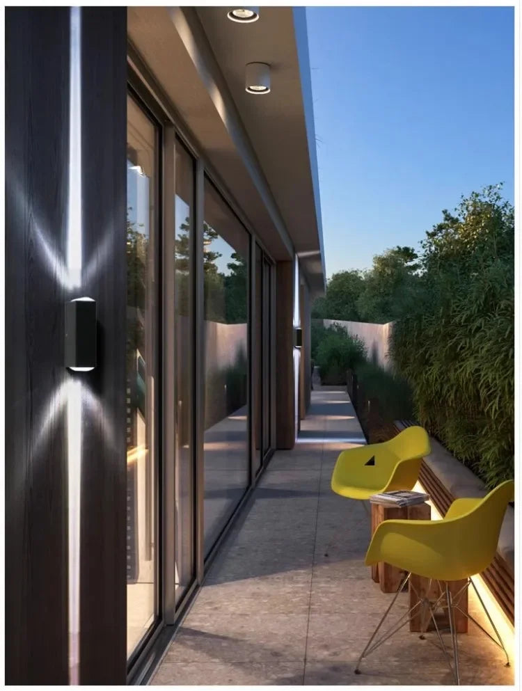 Silver Aluminum COB outdoor light 6W outdoor lighting Outdoor