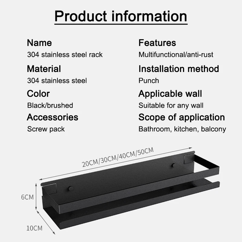 Stainless Steel Wall Shelf